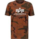 Reduzierte Braune Camouflage Alpha Industries Inc. T-Shirts für Herren Größe XL 