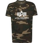 Reduzierte Bunte Camouflage Alpha Industries Inc. T-Shirts für Herren Größe M 