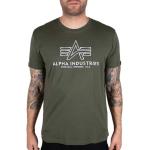Reduzierte Grüne Alpha Industries Inc. T-Shirts aus Jersey für Herren Größe S 