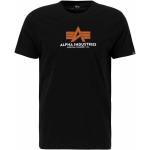 Reduzierte Schwarze Alpha Industries Inc. T-Shirts aus Gummi für Herren Größe S 
