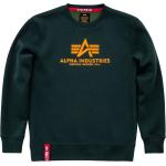 Petrolfarbene Casual Alpha Industries Inc. Herrensweatshirts aus Baumwolle Größe S 
