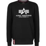 Schwarze Casual Alpha Industries Inc. Herrensweatshirts aus Baumwolle Größe L 
