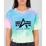 Reduzierte Batik Alpha Industries Inc. Big A T-Shirts für Damen Größe XS 
