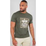 Reduzierte Grüne Camouflage Alpha Industries Inc. T-Shirts für Herren Größe S 