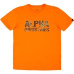 Reduzierte Orange Camouflage Alpha Industries Inc. T-Shirts für Herren Größe XL 