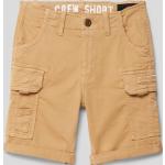 Sandfarbene Alpha Industries Inc. Cargo Shorts für Kinder & kurze Cargohosen für Kinder aus Baumwollmischung Größe 164 