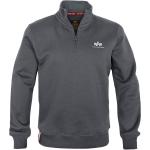 Graue Vintage Alpha Industries Inc. Herrensweatshirts aus Baumwolle Größe 3 XL 
