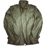 ALPHA INDUSTRIES M-65 Field Jacket original Army Nyco Satin, Größe:S, Farbe:Olive