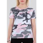 Reduzierte Camouflage Alpha Industries Inc. T-Shirts für Damen Größe S 