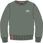 Grüne Alpha Industries Inc. Logo Herrensweatshirts aus Baumwolle Größe XL 