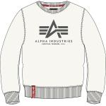 Weiße Alpha Industries Inc. Jet Herrensweatshirts aus Baumwolle Größe XL 