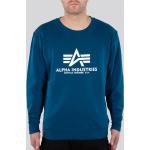 Reduzierte Blaue Alpha Industries Inc. Herrensweatshirts aus Baumwolle Größe L 