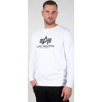 Weiße Alpha Industries Inc. Herrensweatshirts aus Baumwolle Größe XL 