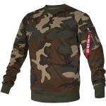 Reduzierte Bunte Camouflage Alpha Industries Inc. Herrensweatshirts Größe M 