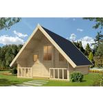 Alpholz Campinghouse 44 ISO aus Holz mit 44 mm Wandstärke 12.95 m² Satteldach