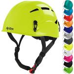 ALPIDEX Universal Kletterhelm für Jugendliche und Erwachsene EN12492 Klettersteighelm in unterschiedlichen Farben, Farbe:Lime Green