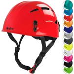 ALPIDEX Universal Kletterhelm für Jugendliche und Erwachsene EN12492 Klettersteighelm in unterschiedlichen Farben, Farbe:Ruby red