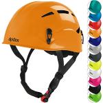 ALPIDEX Universal Kletterhelm für Jugendliche und Erwachsene EN12492 Klettersteighelm in unterschiedlichen Farben, Farbe:Sunset orange