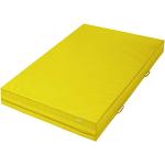Alpidex Weichbodenmatte Matte Turnmatte Fallschutz 200 x 100 x 25 cm mit Anti-Rutschboden und Tragegriffen, Farbe:gelb