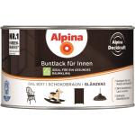 Alpina Acryl Buntlack für Innen - 300 ml Schokobraun glänzend