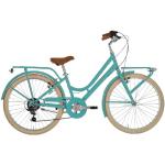 Alpina Bike Babys (Mädchen) Milly Fahrrad 6 V, Aquamarin, 24 Zoll