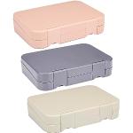 Pastellrosa Lunchboxen & Snackboxen aus Kunststoff mit Fächern 