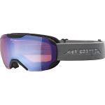 ALPINA PHEOS S Q-LITE - Verspiegelte, Kontrastverstärkende Skibrille Mit 100% UV-Schutz Für Erwachsene, black-grey, One Size