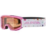 ALPINA PINEY - Beschlagfreie, Extrem Robuste & Bruchsichere Skibrille Mit 100% UV-Schutz Für Kinder, rose-rose, One Size