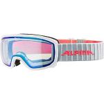 ALPINA SCARABEO JR. V - Selbsttönende, Beschlagfreie & Bruchsichere OTG Skibrille Mit 100% UV-Schutz Für Kinder, white, One Size