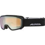 Alpina Scarabeo Junior BrillentÃ¤ger Skibrille HM (835 black matt, Scheibe: Quattroflex Lite gold (S2))