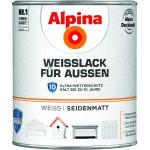 Alpina Weisslack für Aussen - 750 ml seidenmatt