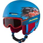 Alpina Zupo Disney Set Skihelm inklusive Skibrille (Größe: 51-55 cm, 80 Cars inkl. Piney red)