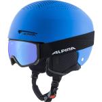 Alpina Zupo Set Skihelm + Skibrille Scarabeo (48-52 cm, 80 blue matt inkl. Scarabeo)