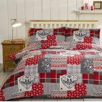 Rote Bettwäsche Sets & Bettwäsche Garnituren mit Weihnachts-Motiv maschinenwaschbar 