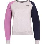 Reduzierte Graue Color Blocking AlpinePro Rundhals-Ausschnitt Damensweatshirts aus Baumwolle Größe XS 