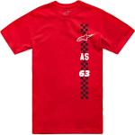 Rote Sportliche Alpinestars T-Shirts für Herren Übergrößen 