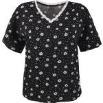 Reduzierte Schwarze Alprausch V-Ausschnitt T-Shirts für Damen Größe XS für den für den Sommer 