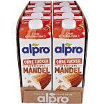 Alpro Mandeldrink geröstet ohne Zucker 1 Liter, 8er Pack
