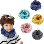 Rosa Sterne Emoji Smiley Loop-Schals für Kinder & Kinderschlauchschals aus Baumwolle für Mädchen 