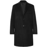 Schwarze Unifarbene Altea Herrenmäntel mit Knopf aus Wolle für den für den Winter 