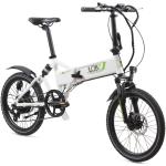 Alu E-Bike Faltrad 20 Zoll, Rahmenhöhe 37 cm, 7-Gang Kettenschaltung, grau „City III“