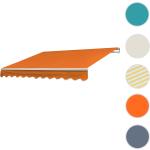 Orange Mendler Gelenkarmmarkisen aus Terrakotta UV-beständig 