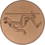 Aluemblem geprägt bronze 50mm - Stabhochsprung