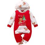Rote Kinderweihnachtspullover mit Kürbis-Motiv aus Baumwollmischung für Babys für den für den Herbst 