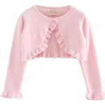 Rosa Unifarbene Langärmelige Mini Kinderübergangsjacken aus Baumwollmischung Handwäsche für Babys für den für den Sommer 