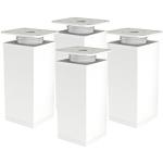 Reduzierte Weiße Moderne Quadratische Möbelfüße Breite 0-50cm, Höhe 0-50cm, Tiefe 0-50cm 