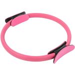 Alvinlite Pilates Ring Magic Fitness Circle Trainingsgerät mit Doppelgriff zum Straffen, Formen der Oberschenkel, Verbessern der Kernkraft, 5676 Pink Type Fitness