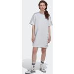 Reduzierte Weiße adidas Originals Satinkleider aus Spitze für Damen Größe S 