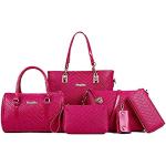 Rosa Handtaschen Sets aus Kunstleder für Damen klein 