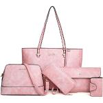 Rosa Handtaschen Sets aus Kunstleder für Damen klein 